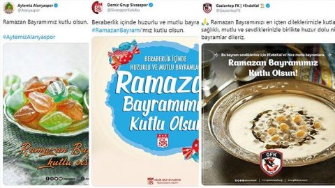 Süper Lig kulüplerinden bayram mesajları